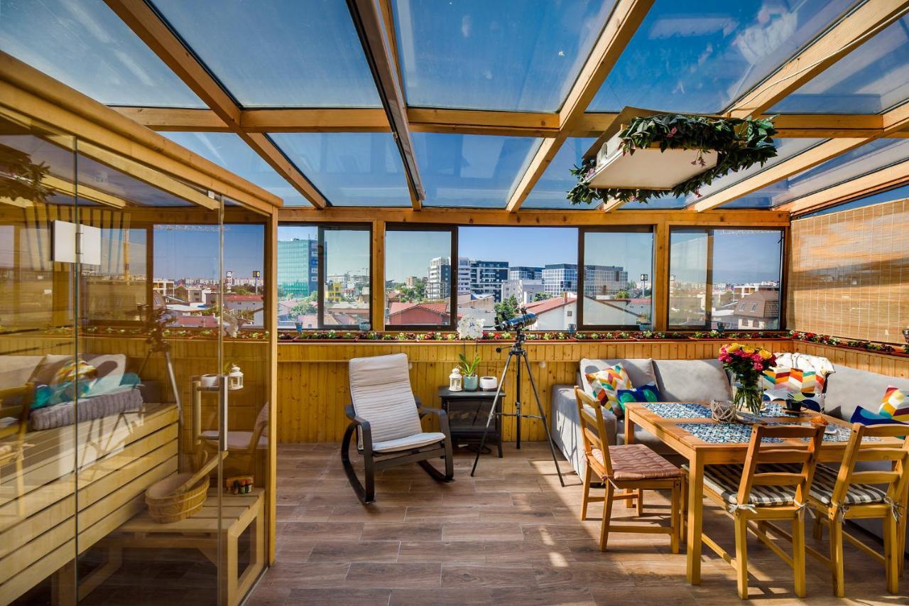 Bucharest Penthouse With Sauna And Terrace Екстериор снимка