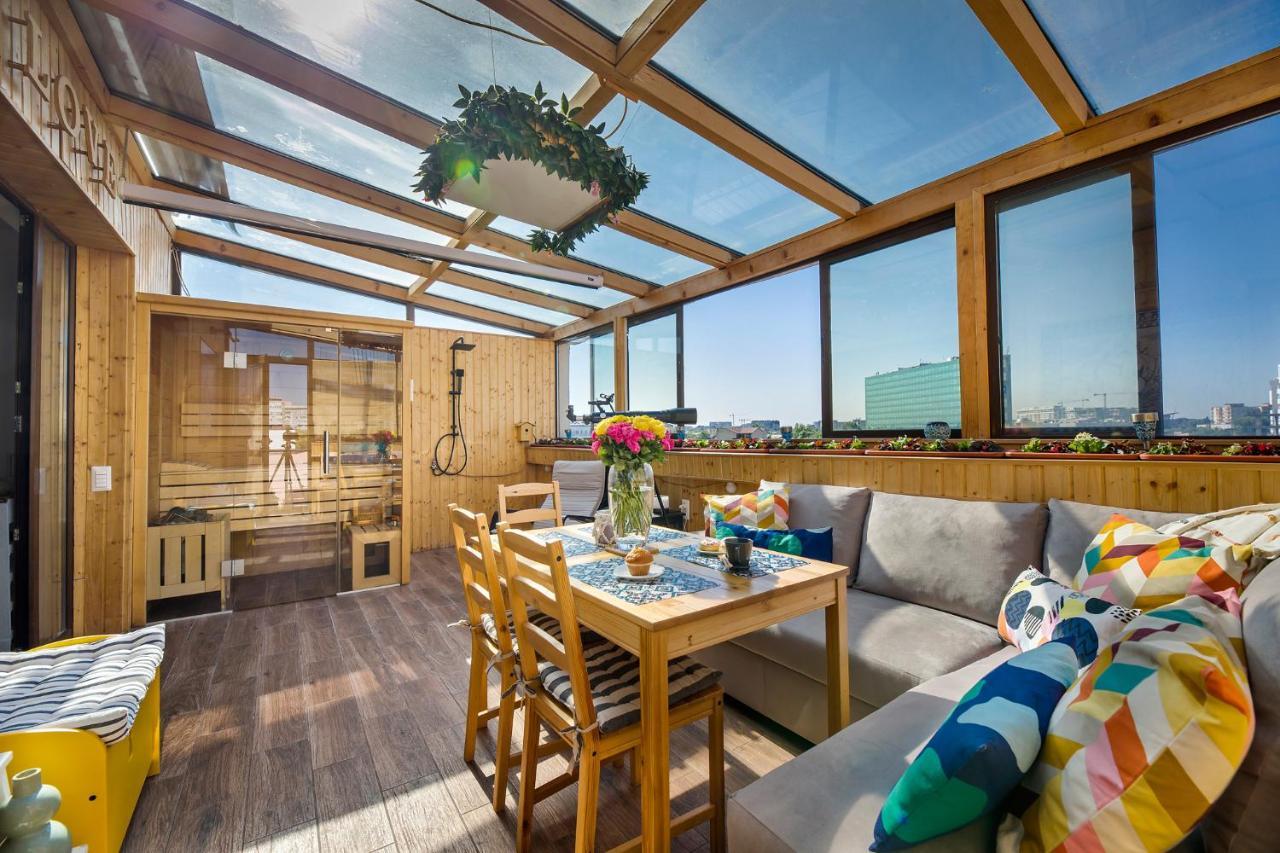 Bucharest Penthouse With Sauna And Terrace Екстериор снимка